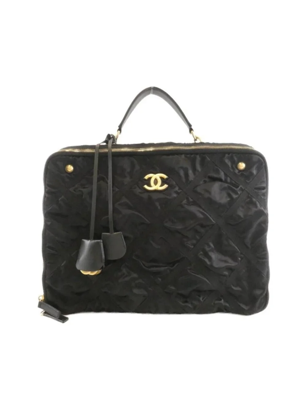 Chanel Boston Bag Travel Bags Black